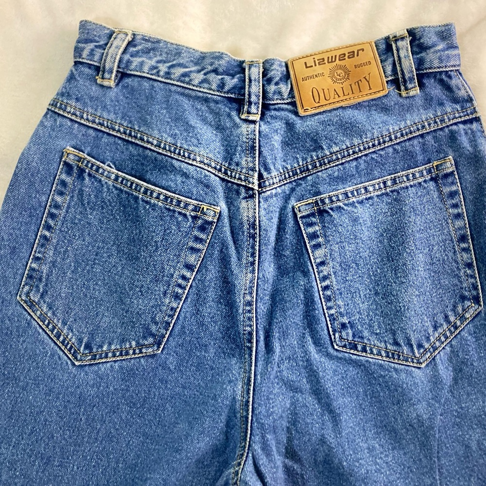 Vibtage 80s 90s Lizwear Authentic Rugged Jeans Denim High Rise Women Petite 6 - Picture 4 of 11